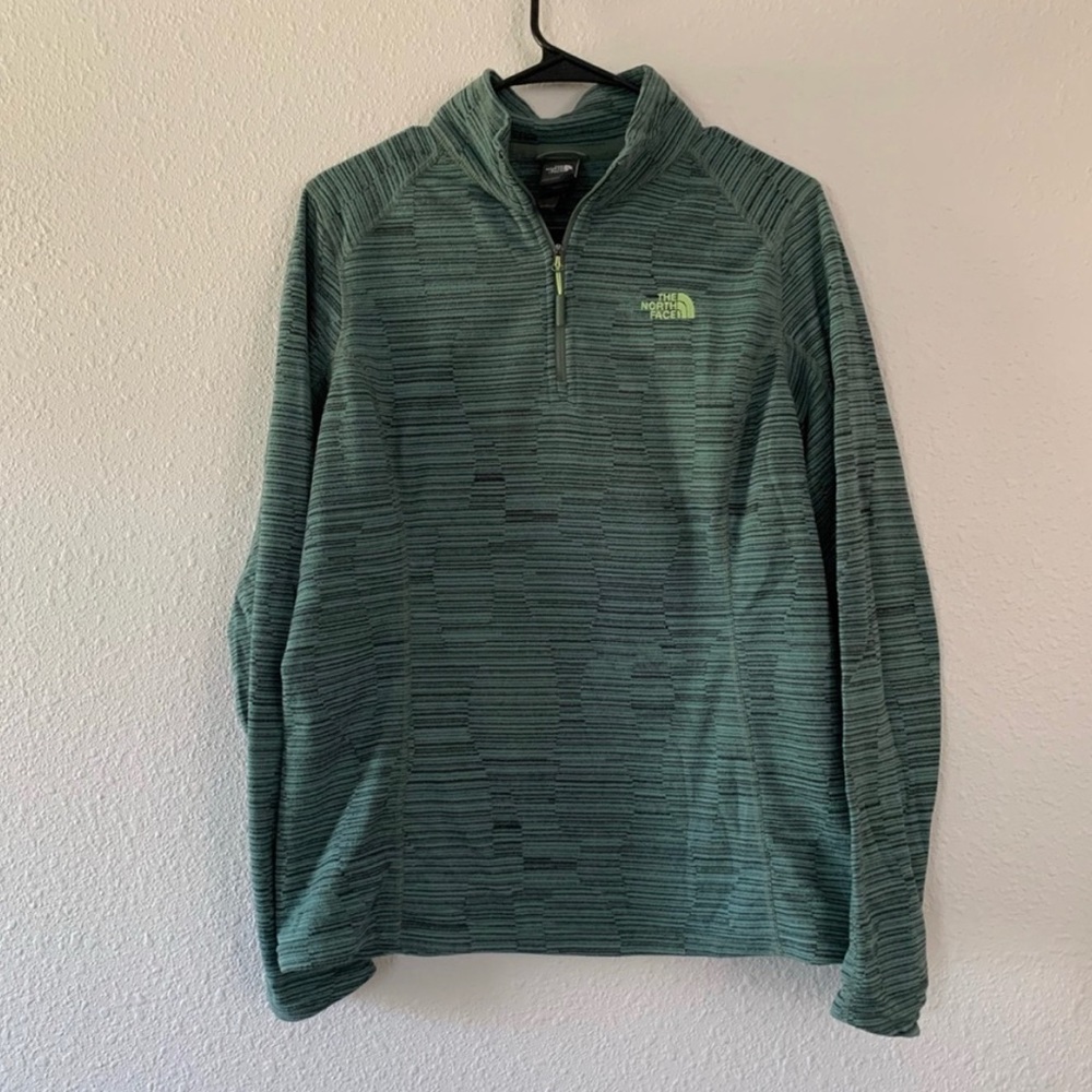 The North Face Dark Teal Fleece Half Zip Pullover